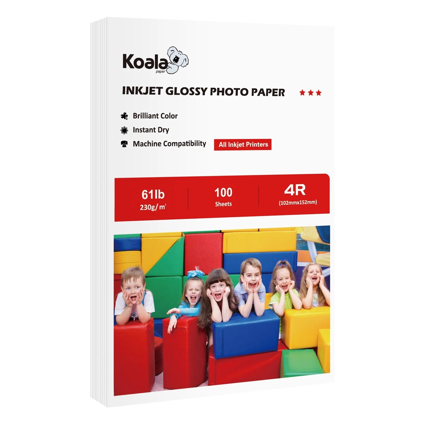 Koala Premium Glossy 61lb/230gsm Thick Inkjet Photo Paper in Multiple Sizes