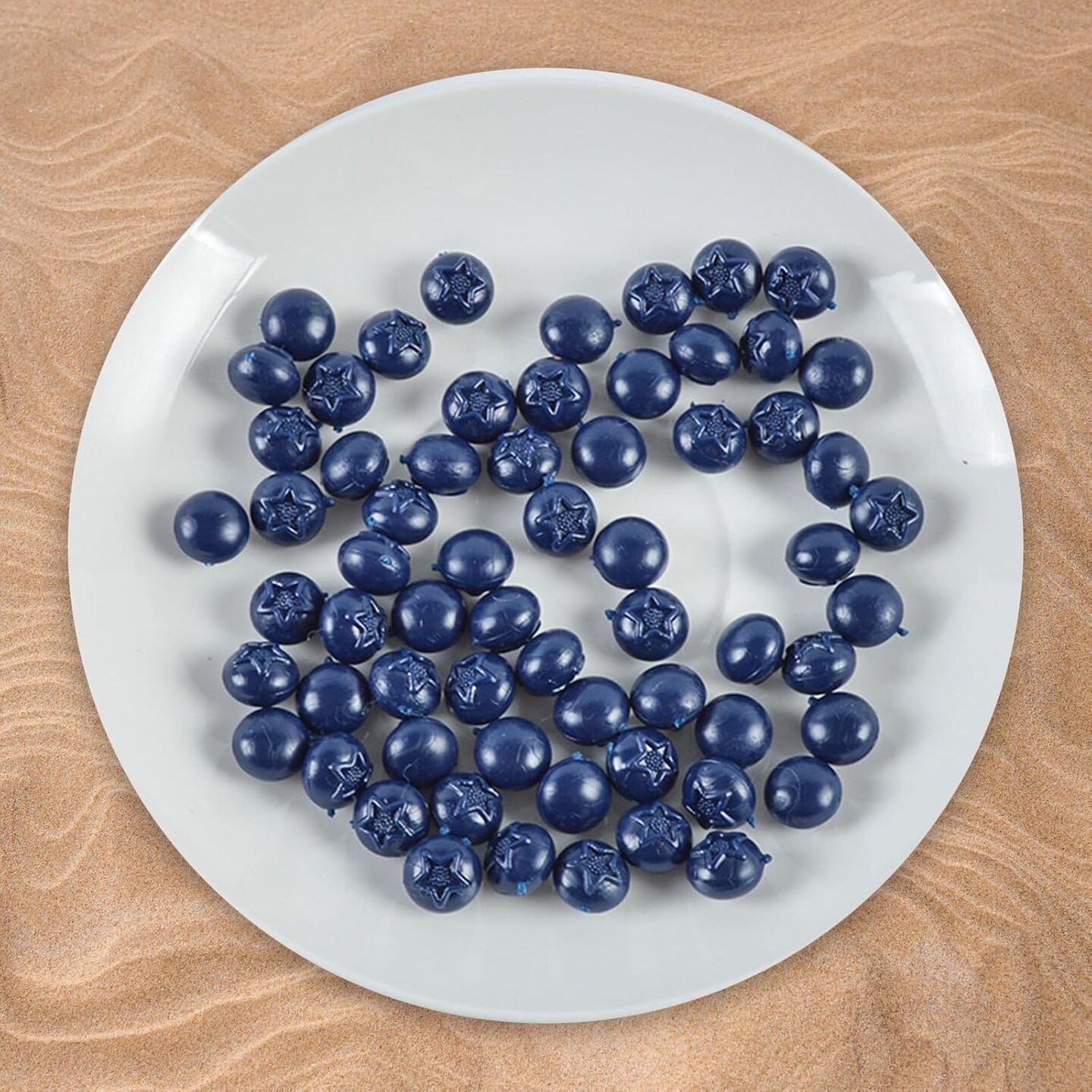 50 Pcs Artificial Fake Fruit Blueberry Decor