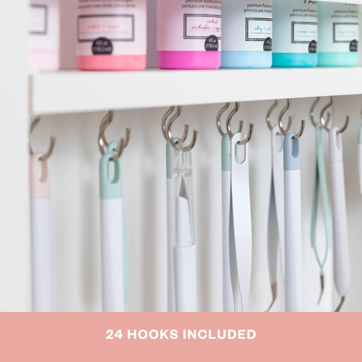 DreamBox Craft Storage Cabinet with Table - Deluxe Crafting Cabinet & Closet Organizer with Drawers, Totes & Folding Design | Create Room Original ScrapBox Craft Cabinet