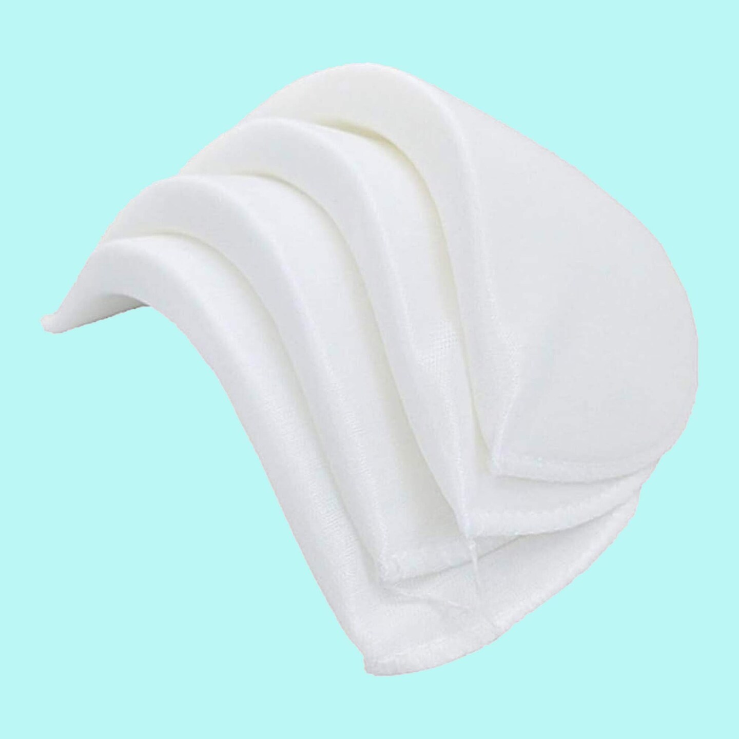 Medium 1&#x22; Foam Shoulder Pads Pair for Blazer Suit Jacket Sewing Projects White