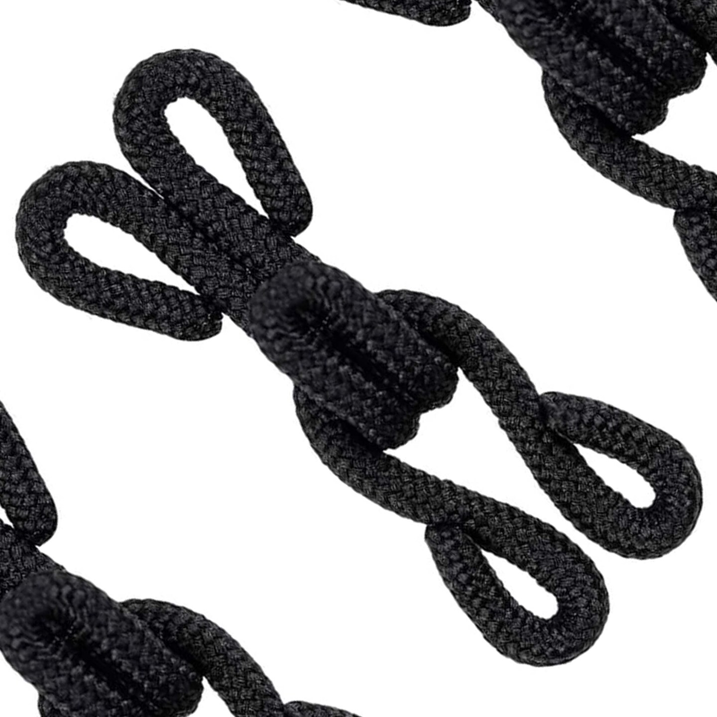 4 Jumbo Fabric Covered Hook and Eyes for Fur Jackets Black Heavy Duty Closures