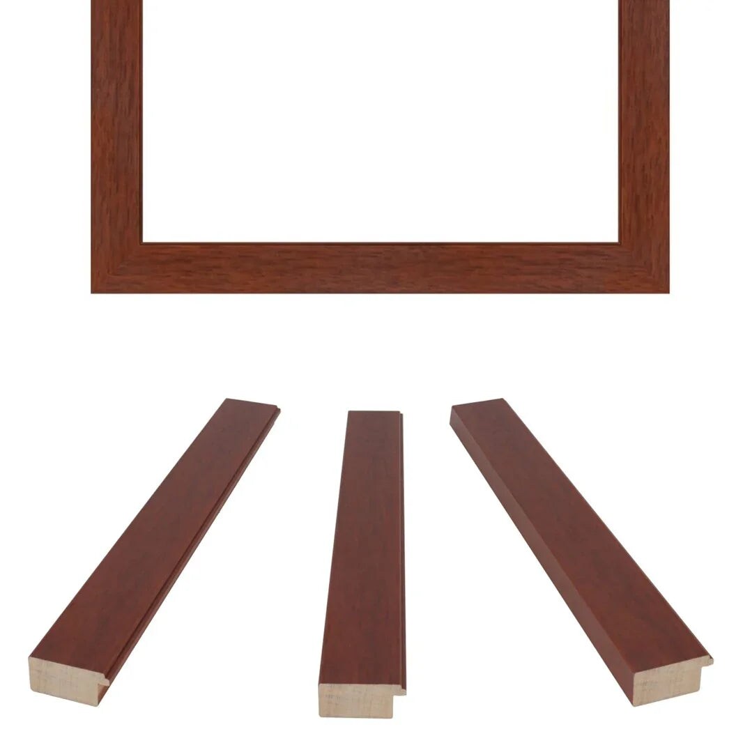 Cherry Wood Picture Frame - Flat Modern Framing