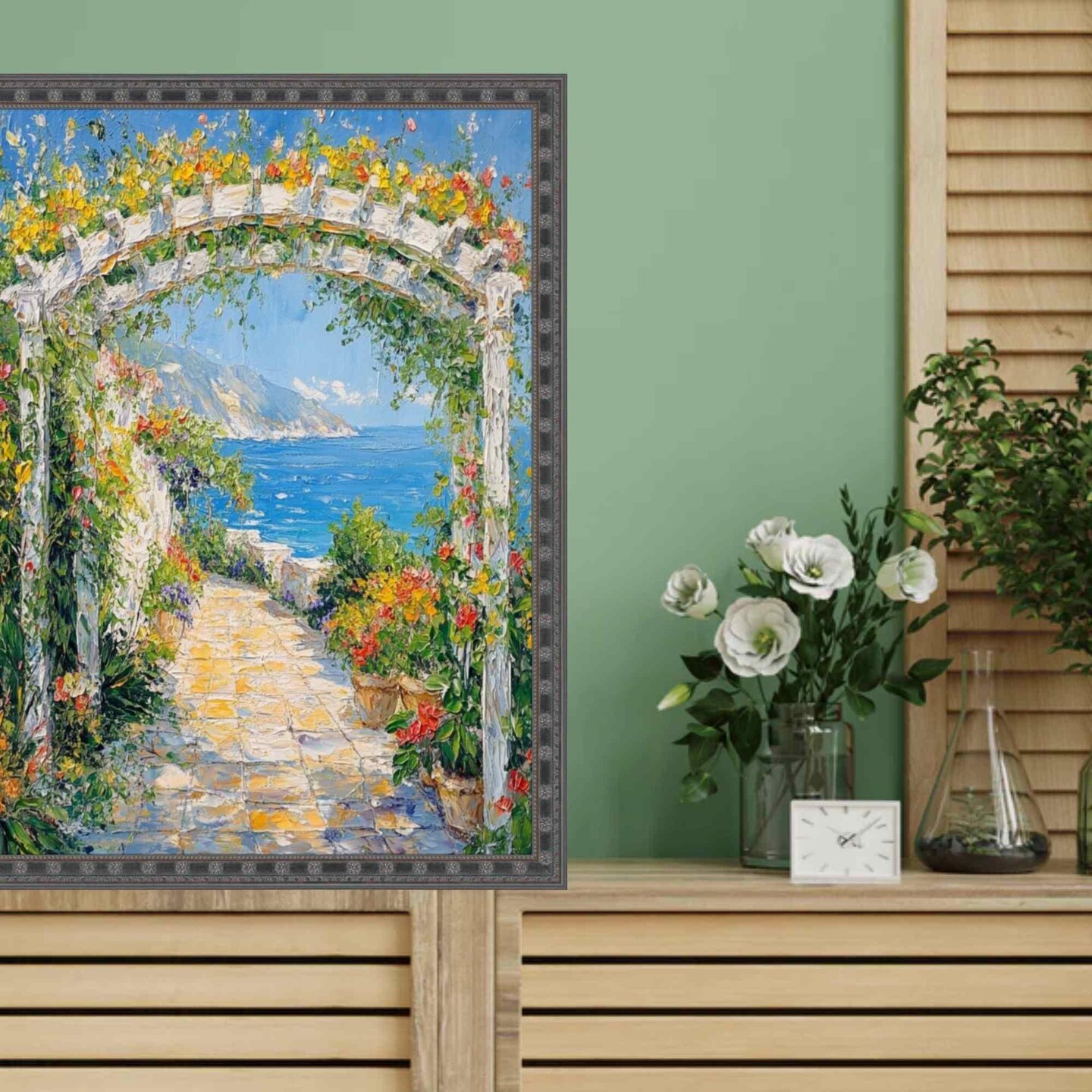 Narrow Black Stars Picture Frame 11x16 frame