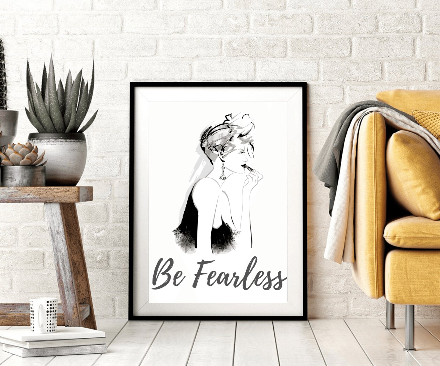 Be Fearless art fashion fearless girl feminist gift Girl Boss