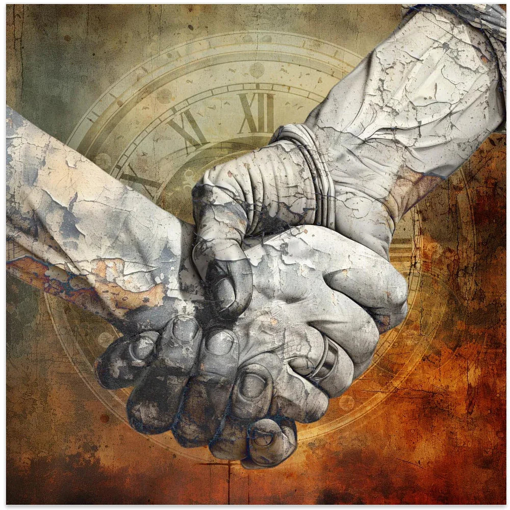 Hands 4 Square 24x24 Canvas - Corporate Office Art