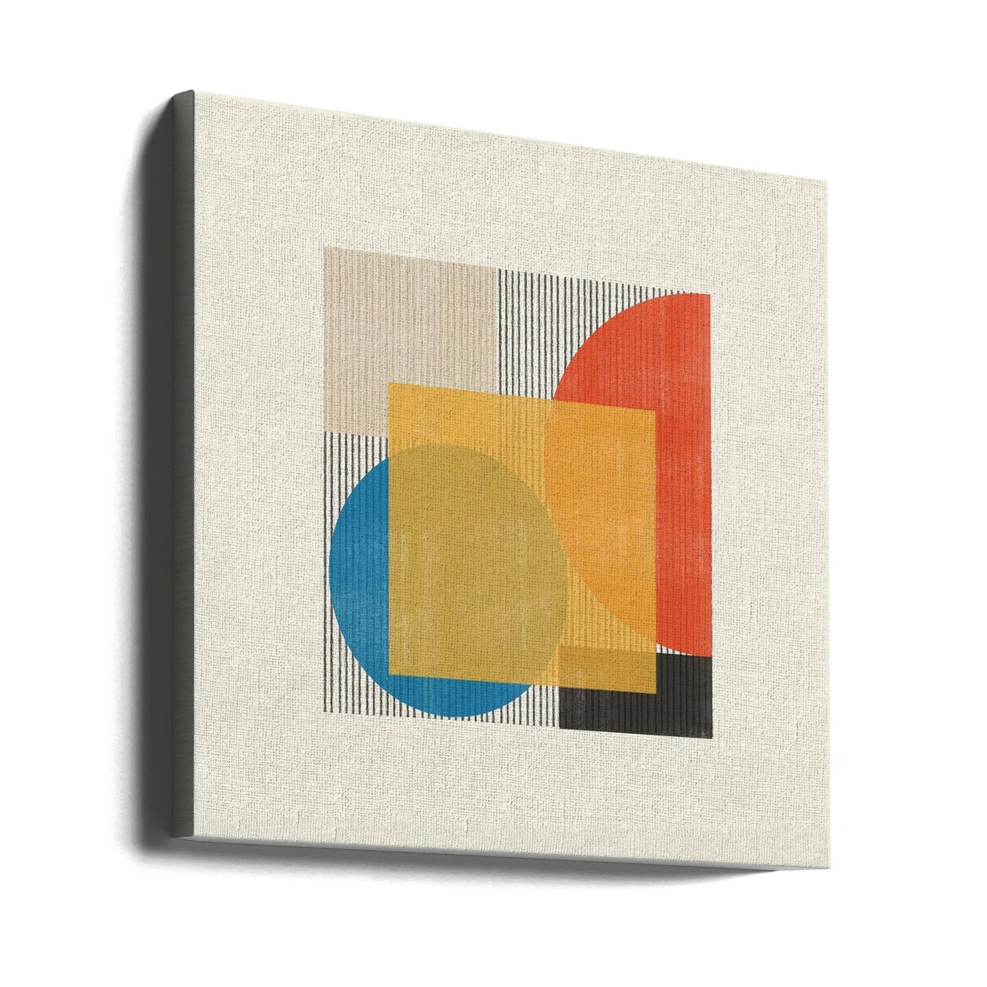 Midcentury Modern Object No2 Square 24x24 Canvas - Corporate Office Art