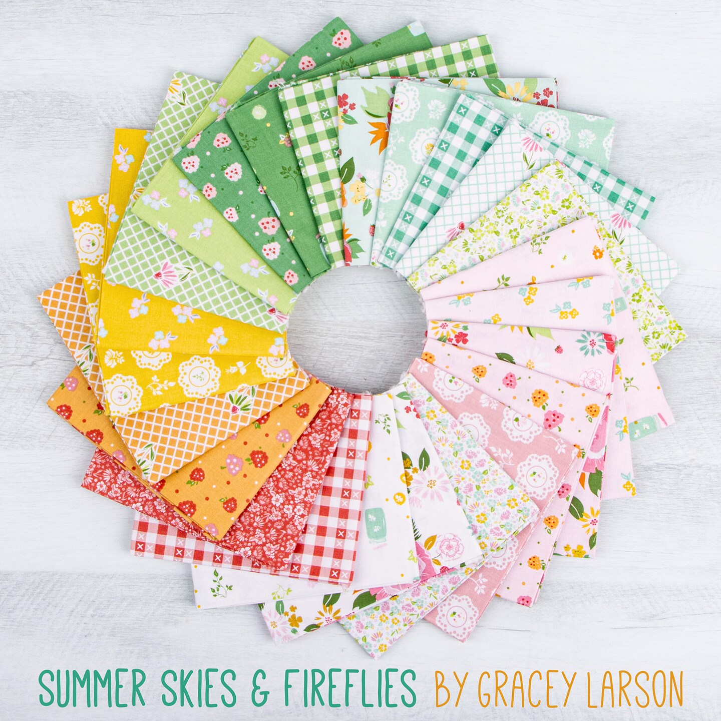 Summer Skies and Fireflies Fat Quarter Bundle by Gracey Larson for Riley Blake (FQ-16370-24)