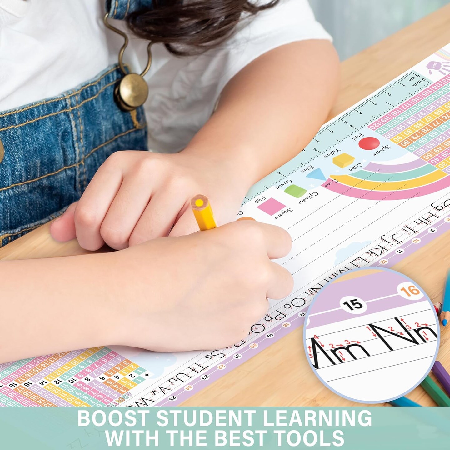 30 Bright Pastel Desk Name Tags for Classroom (Bright Pastel) 14x4