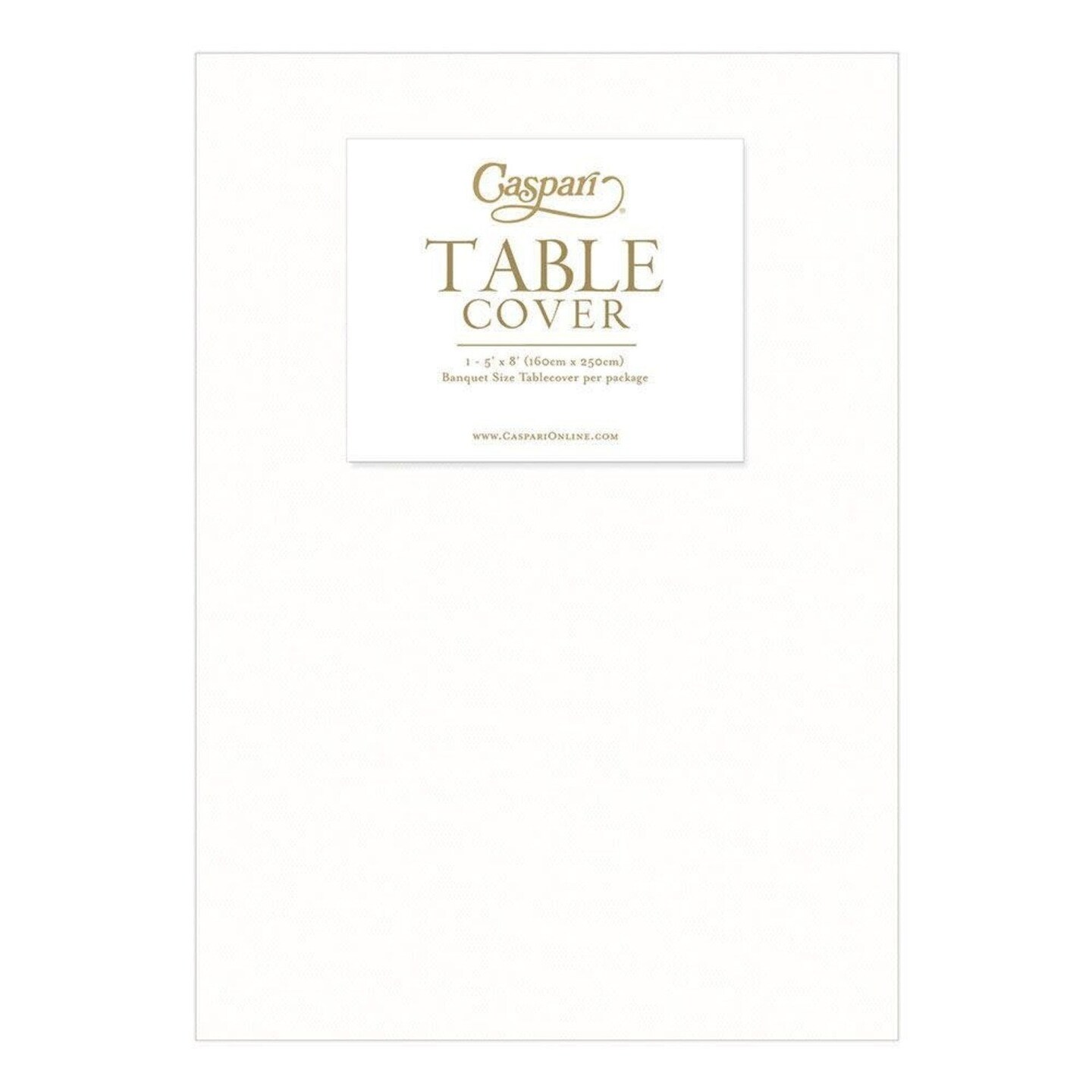 WHITE PAPER LINEN LIKE TABLE COVER