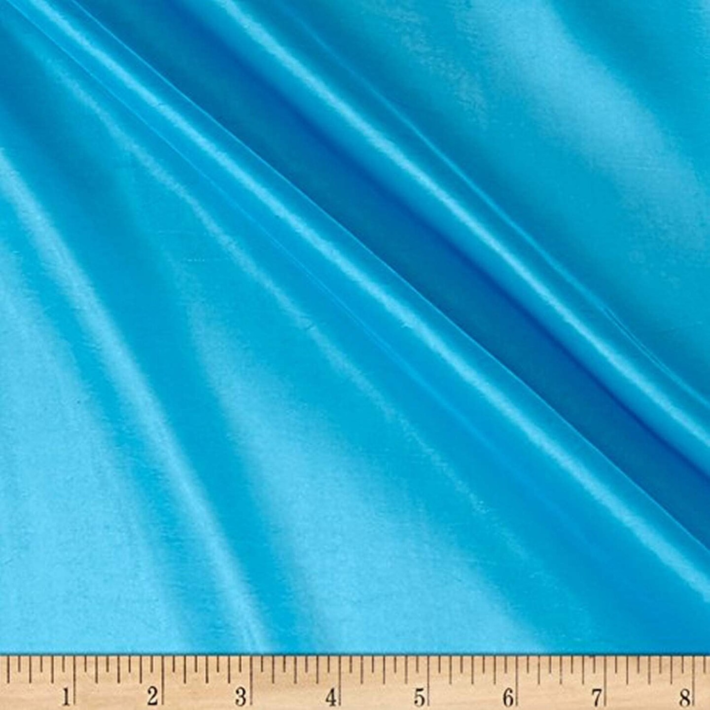 1 Yard Turquoise Taffeta Fabric 60" Width Polyester Weddings, Gowns & DIY Décor