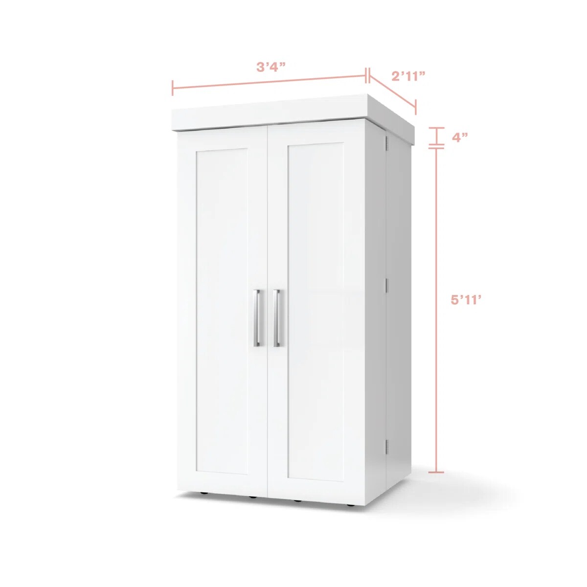 DreamBox Craft Storage Cabinet with Table - Deluxe Crafting Cabinet &#x26; Closet Organizer with Drawers, Totes &#x26; Folding Design | Create Room Original ScrapBox Craft Cabinet