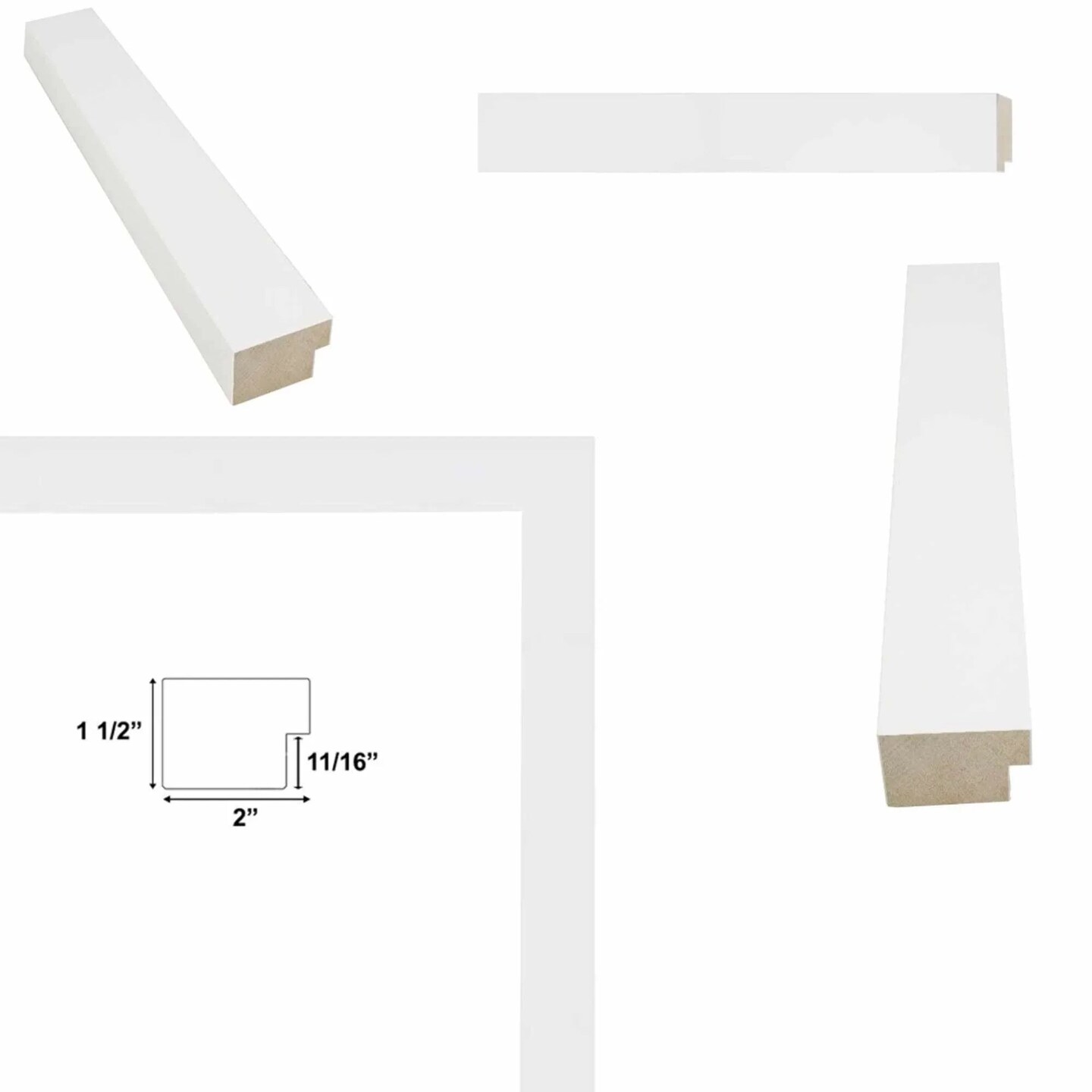 Modern Gallery Wall Gloss White Picture Frame-Office Wall Decor 22x28 frame