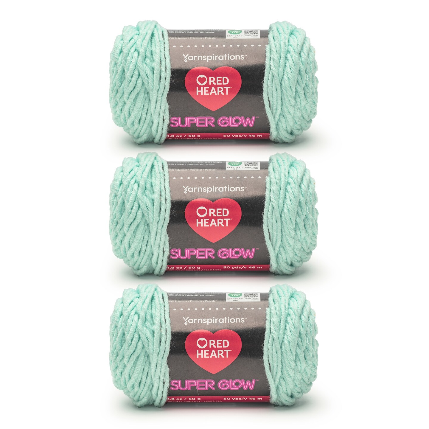Coats Yarn E400-1502 Red Heart With Love Yarn-Iced Aqua