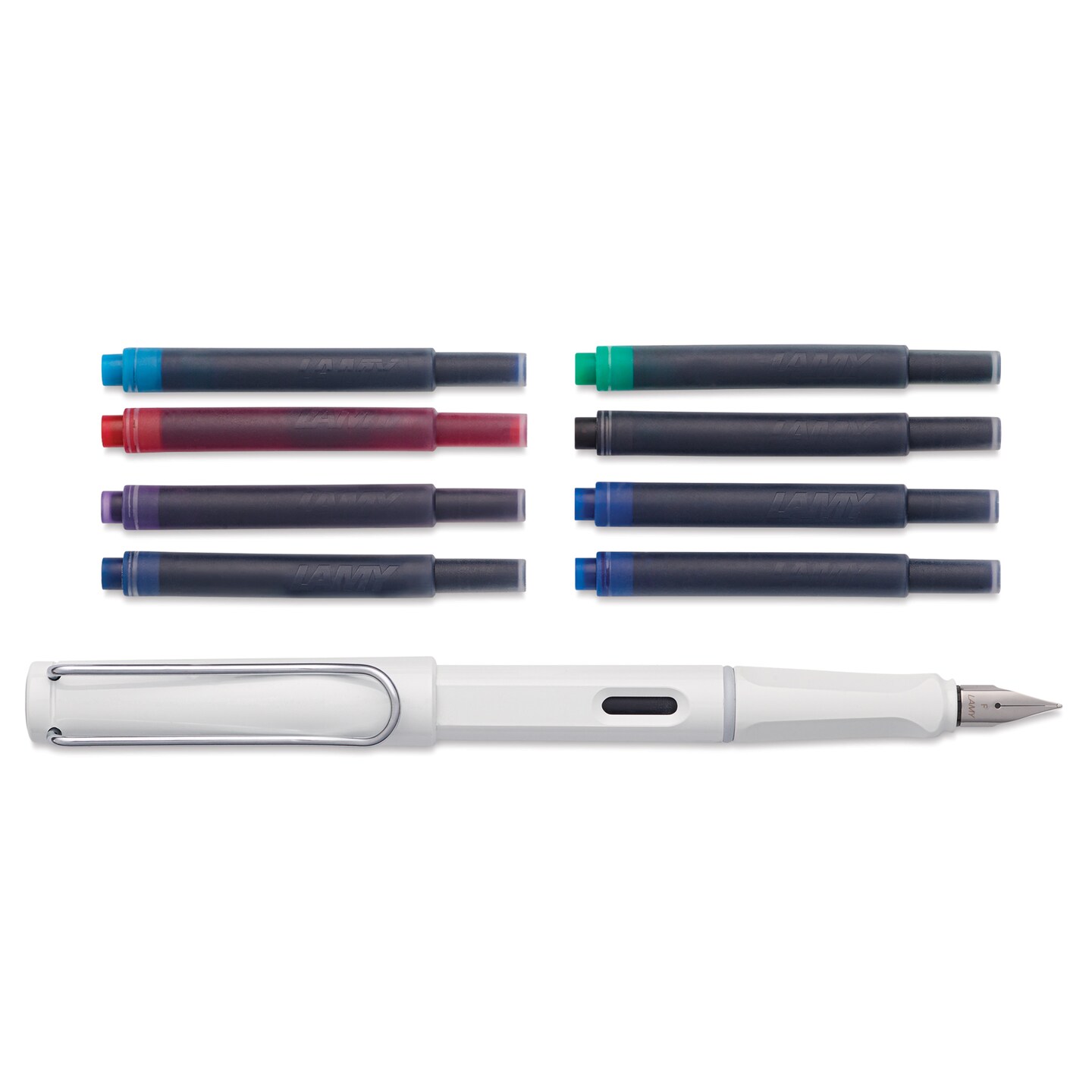 Lamy Safari Fountain Pen Set - White, Fine Nib *BLICK Exclusive*