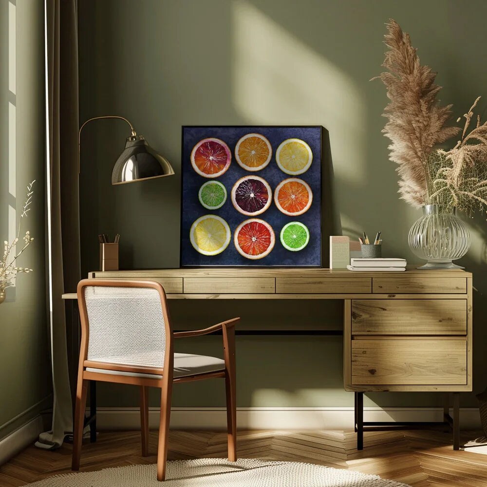 Citrus energy Square 24x24 Canvas - Corporate Office Art