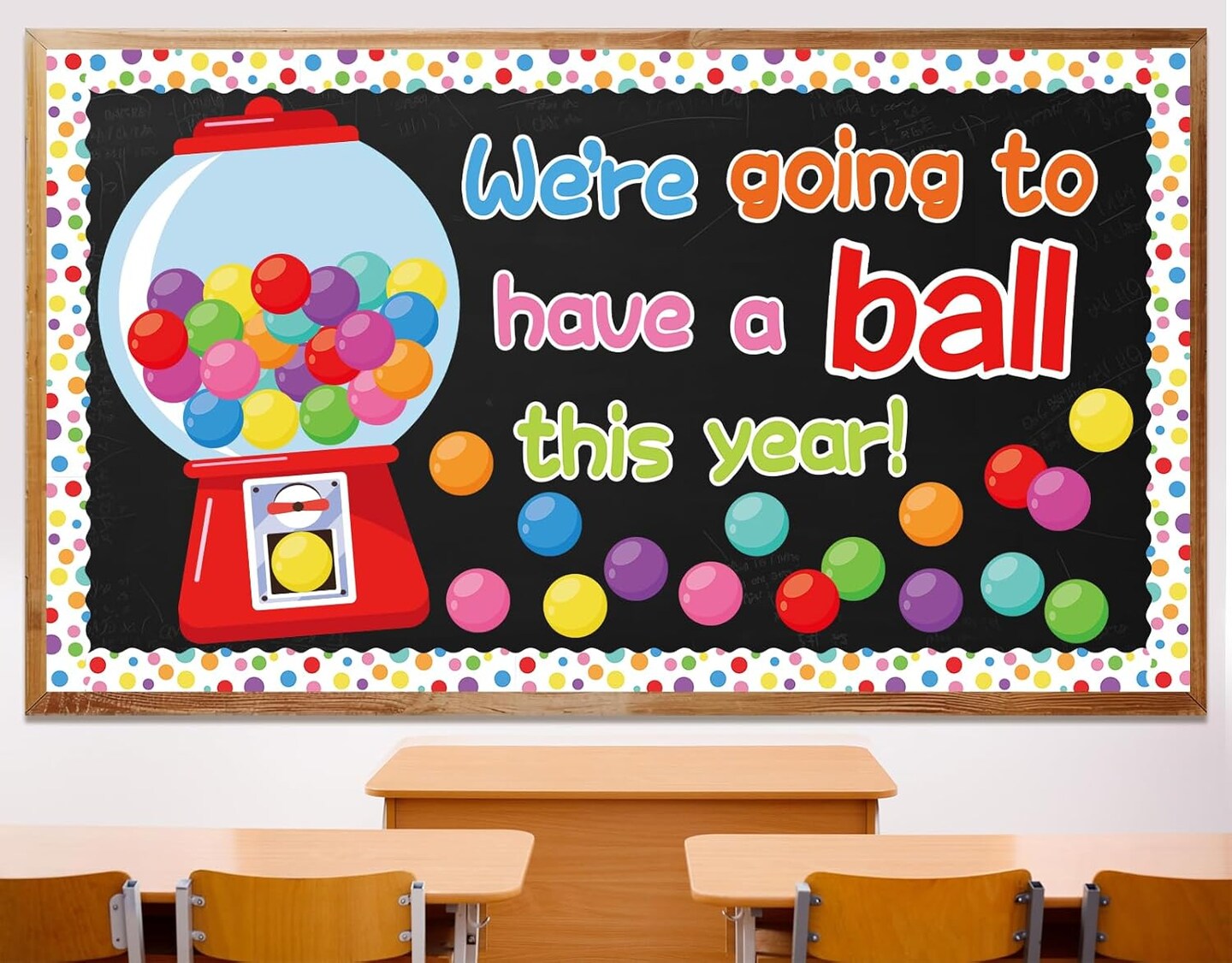 Gumball Machine Bulletin Board (Multicolor (Red, Pink, Purple, Green, Yellow, Blue)