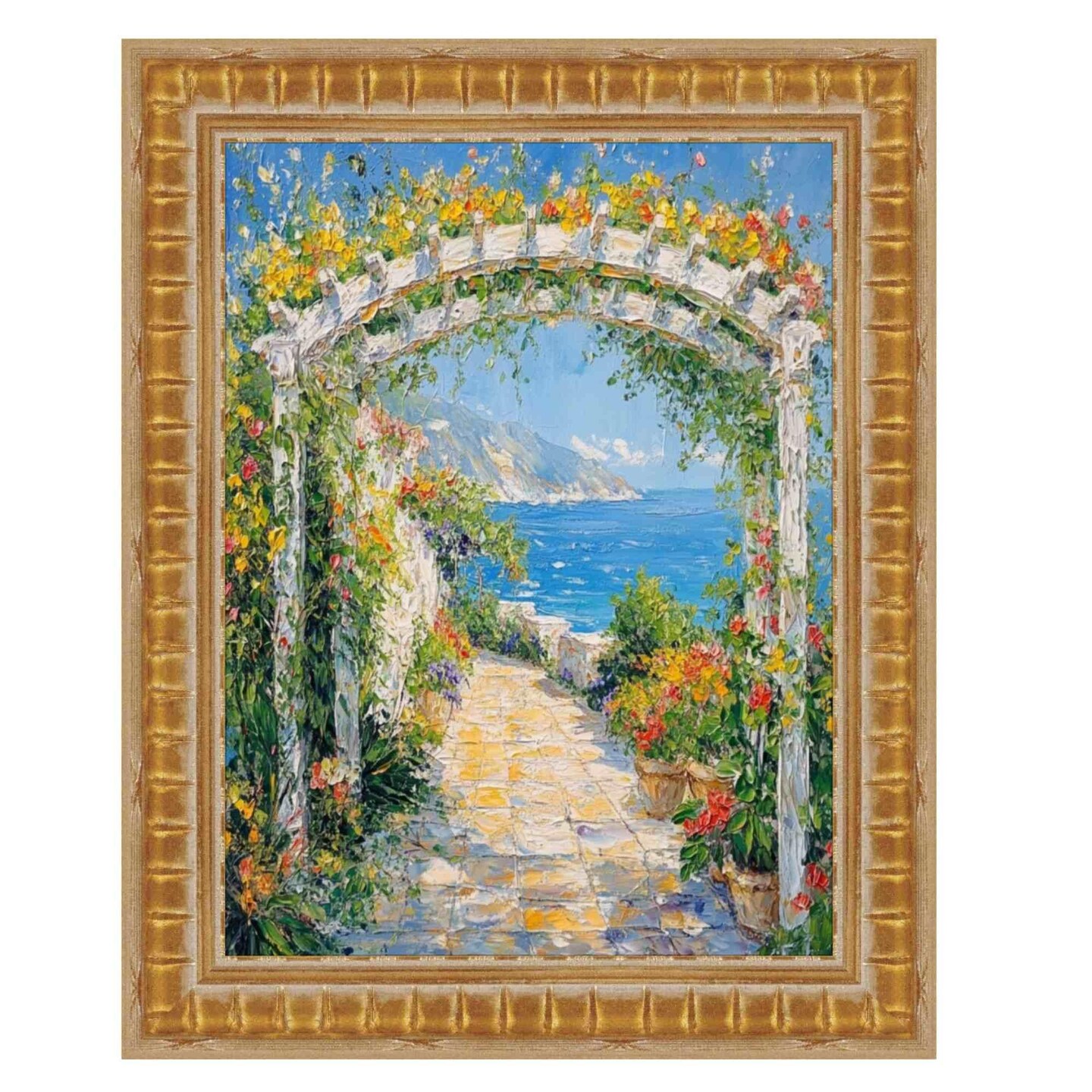 Gladiator Gold Ribbed Picture Frame 16x24 frame
