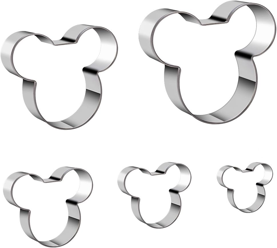 Mouse Cookie Cutter Sandwich Cutters for Kids DIY Lunchbox Bento Box Fruit Cutters