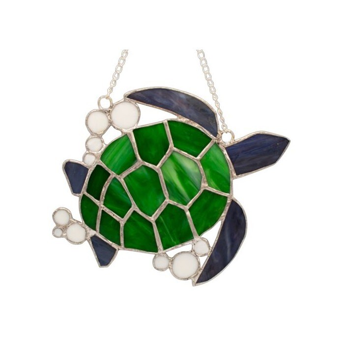 Studio Pro Pre-Cut Stained Glass Kit - Sea Turtle - Make Your Own Beautiful Stained Glass Project with Ease