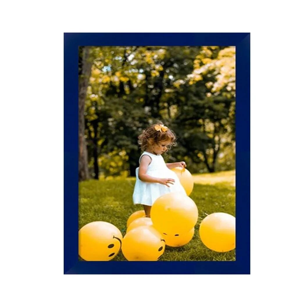 24x36 Blue Picture Frame Gallery Wall Hanging