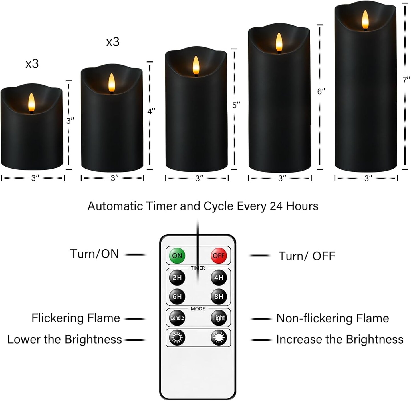 Flameless Candles with Remote
