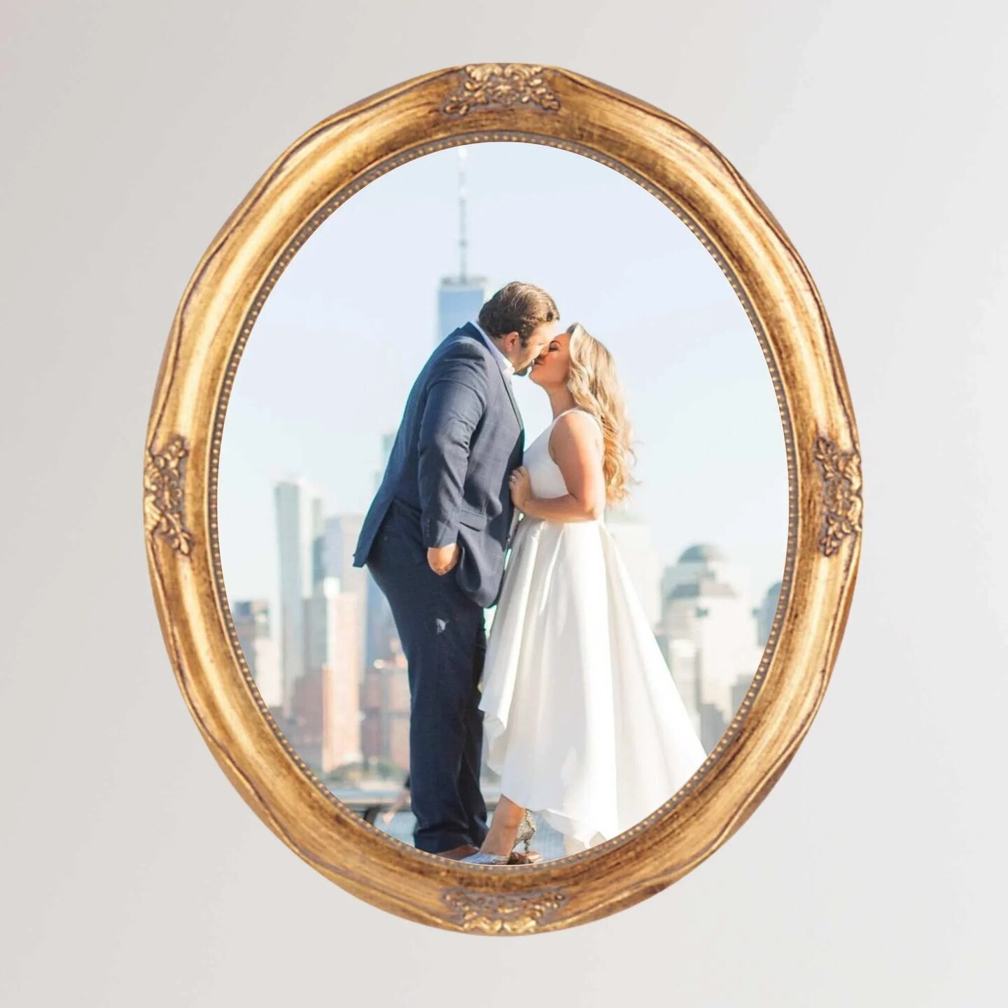 Antique Gold Round Oval Vintage Picture Frame 8x10 11x14 16x20