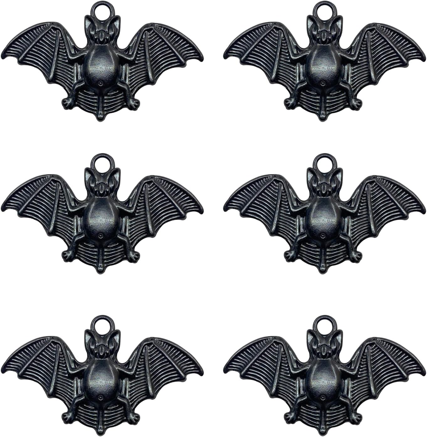 Set of 12 Bats Shower Curtain Hooks Haunted House Decor