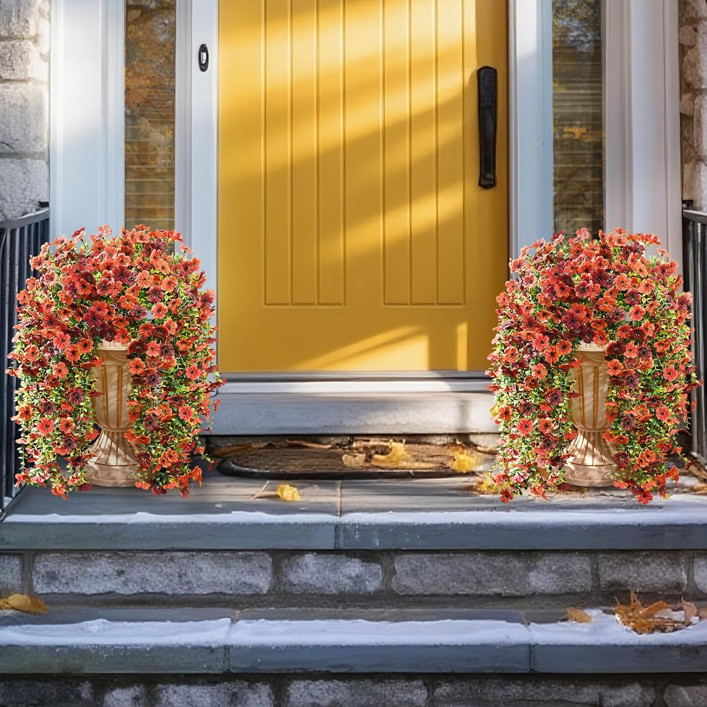 Artificial Flowers for Outdoors Fall Decoration, 2 PCS