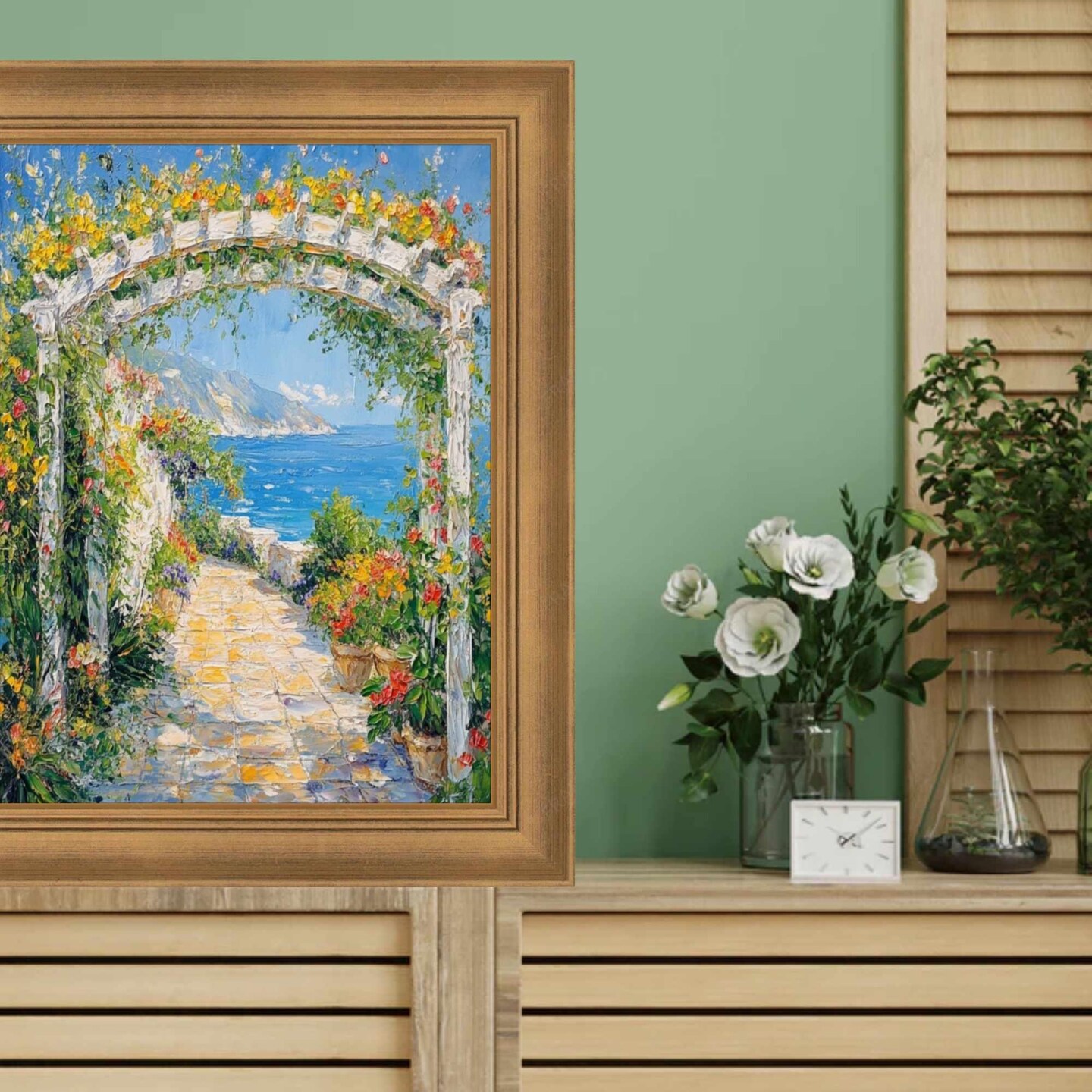 Traditional Aged Gold Scoop Picture Frame 11x15 frame