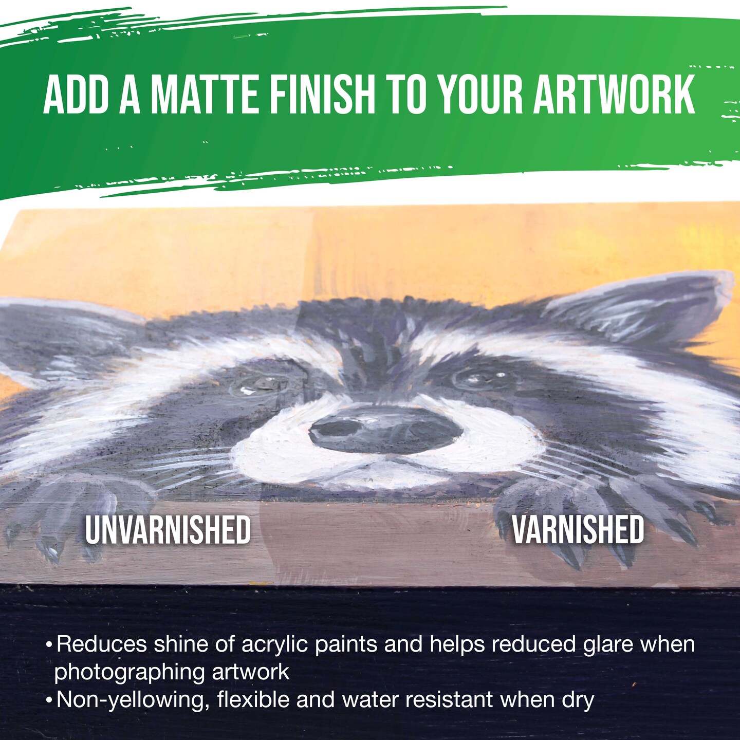 32 oz Matte Acrylic Varnish for Acrylic Painting, Permanent Clear Protection, Reduces UV &#x26; Photography Glare