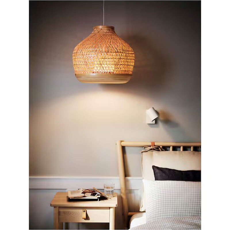 18&#x22; Pendant Lamp Bamboo Handmade