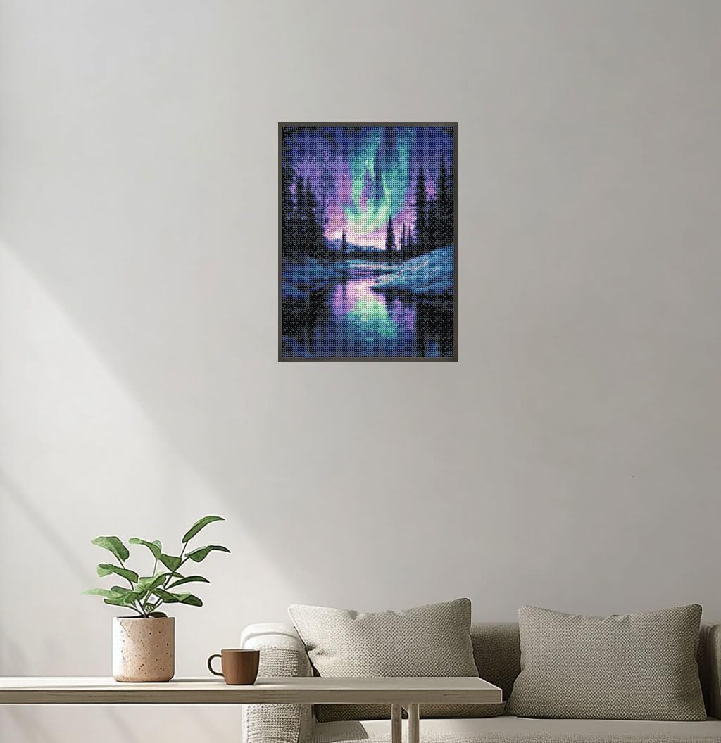 Peinture Diamant Adulte Kit Diamond Painting 5D - Paysage Montagne Neigeuse - Déco Murale DIY 30x40 Cm Peinture Diamant Paysage