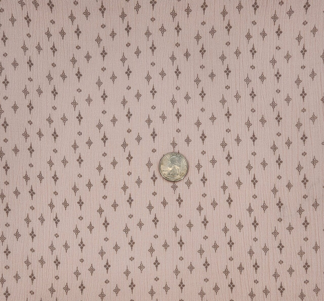 1 Yard 50/52&#x22; Vanilla Taupe Rayon Crinkle Fabric Lightweight 125 GSM Crepon Material for Fashion Sewing