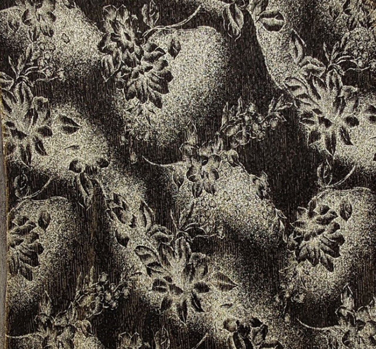 1 Yard Shimmering Black Gold Mesh With Foil Polyester Fabric for Apparel and Decor 56/58" Inch Width