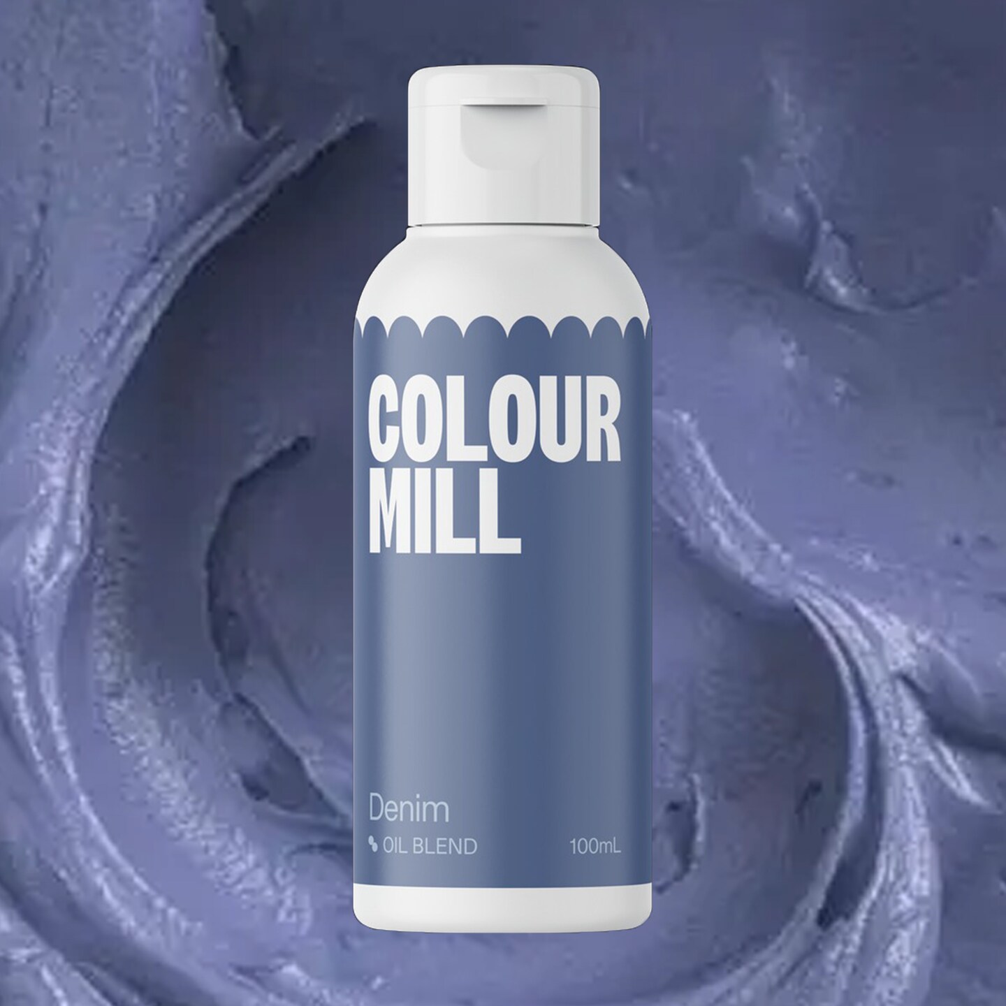 100ml Denim Oil Based Food Colour Colour Mill Deep Blue Edible Dye for Baking &#x26; Decorating