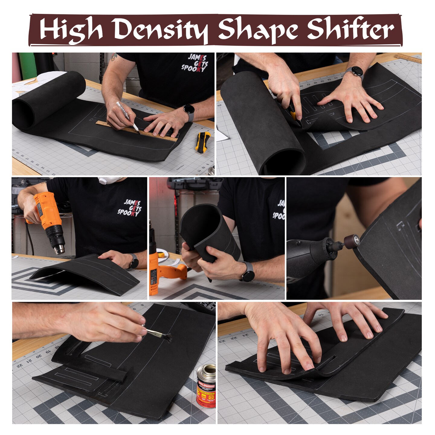 EVA Foam Cosplay | 14" x 39" Sheet | Ultra High Density 85kg/m3 | by The Foamory