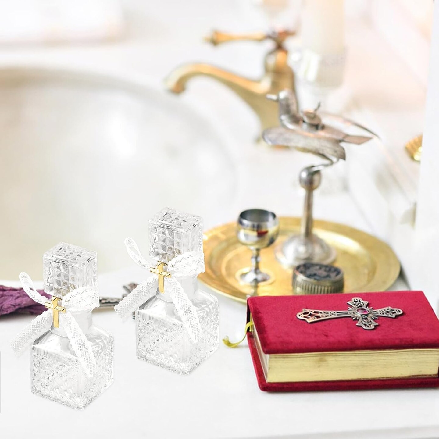 24 Set Holy Water Bottles - 50ml