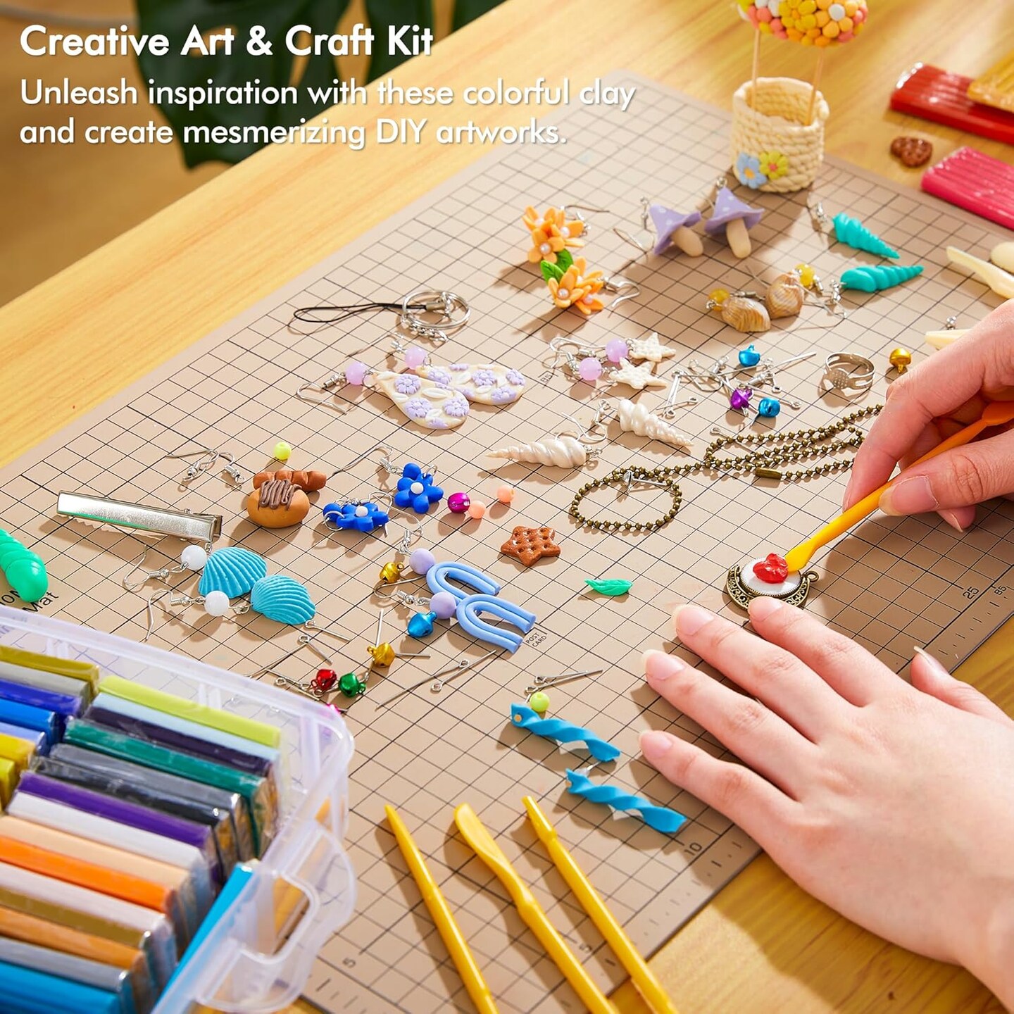 82 Colors Polymer Clay Kit with 19 Clay Tools