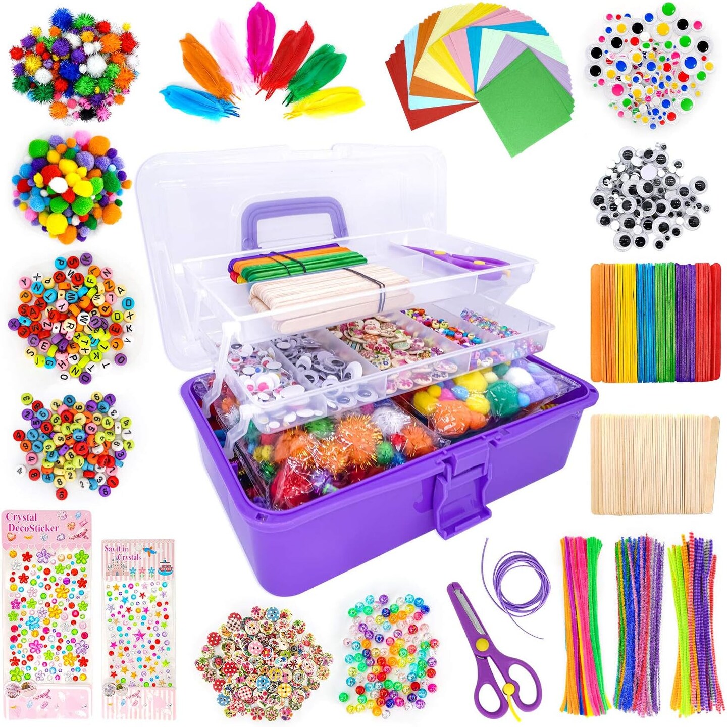 1405 Pcs Art and Craft Supplies for Kids