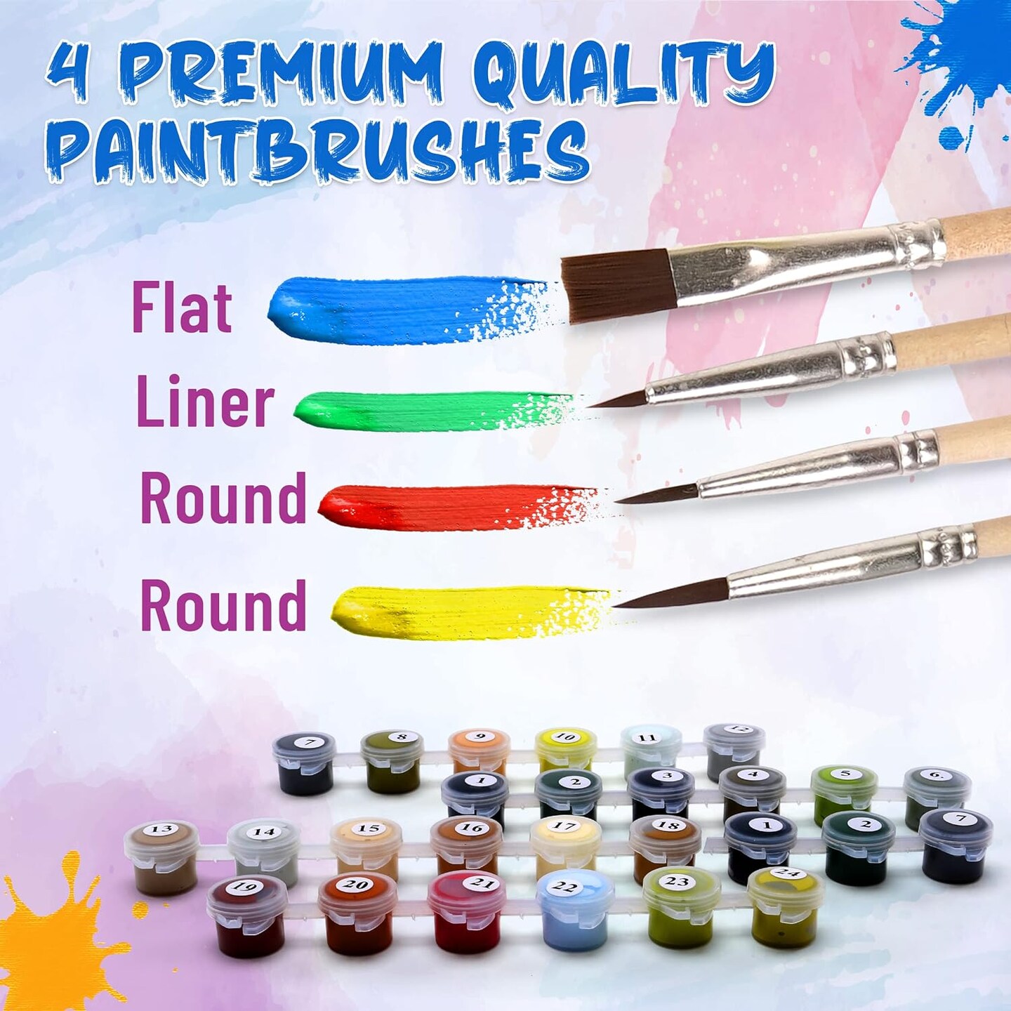 Paint by Numbers Kit for Adults (Mountain Paradise 16" x 20" Unframed)