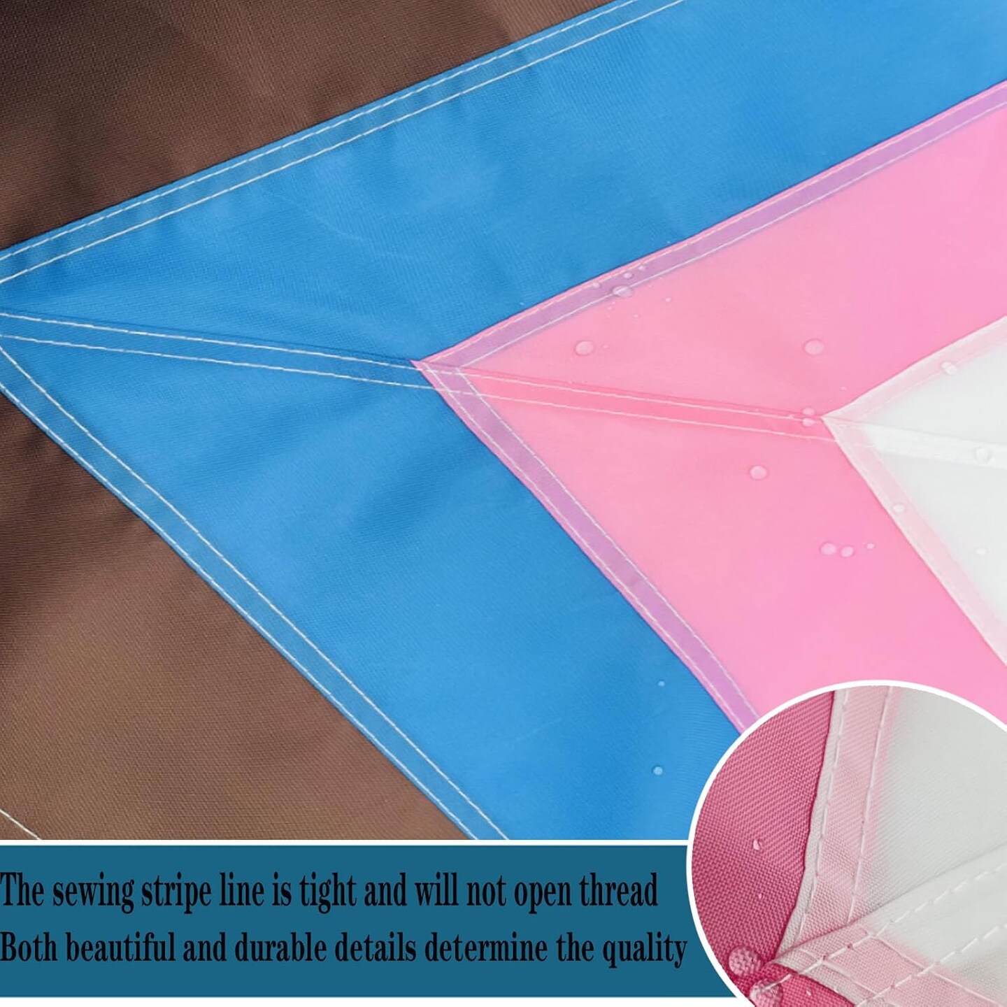 Progress Pride Flags 3x5 Outdoor Sewn Stripes Rainbow Flag Banner Heavy Duty Inclusive Progress Pride Rainbow Flags for Outside with 2 Brass Grommets UV protection Fade Resistant