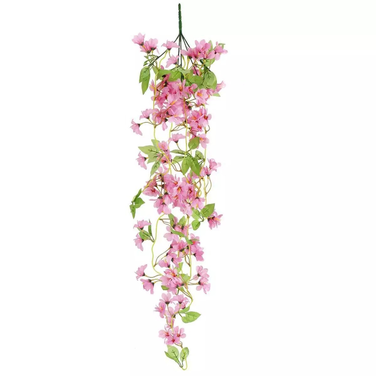 2PCS 41in Artificial Flowers Vine Garland Hanging Plants Home Wedding Decor