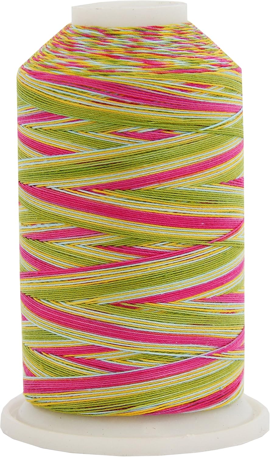 Threadart Multicolor 100% Cotton Thread | Variegated Colors for Quilting, Sewing, and Embroidery | 40/3wt - 600M (660 Yards) Cones | Long Staple Low Lint | 22 Colors