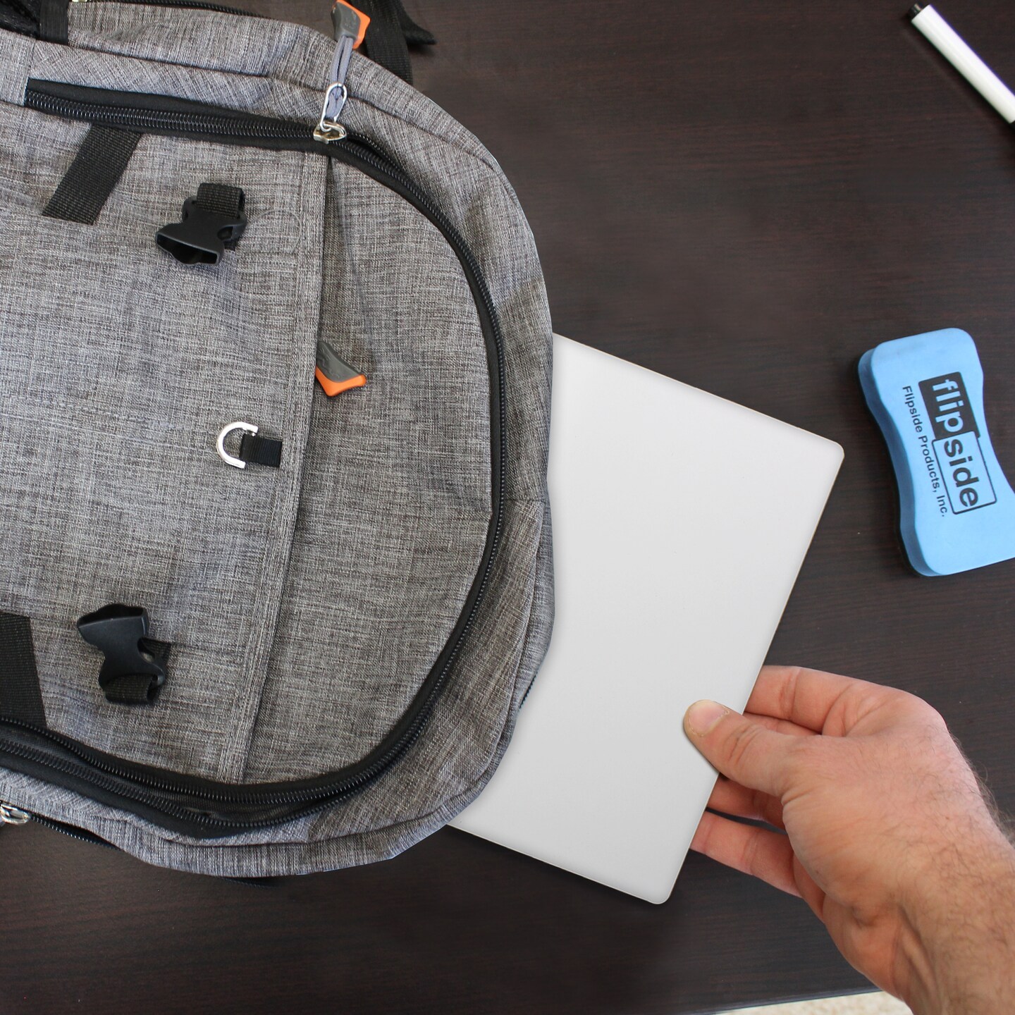 Flipside Products 9.5" x 12" Dry Erase White Boards, Classroom Pack, Single-Sided Lapboard For Class, Reusable For Group Participation