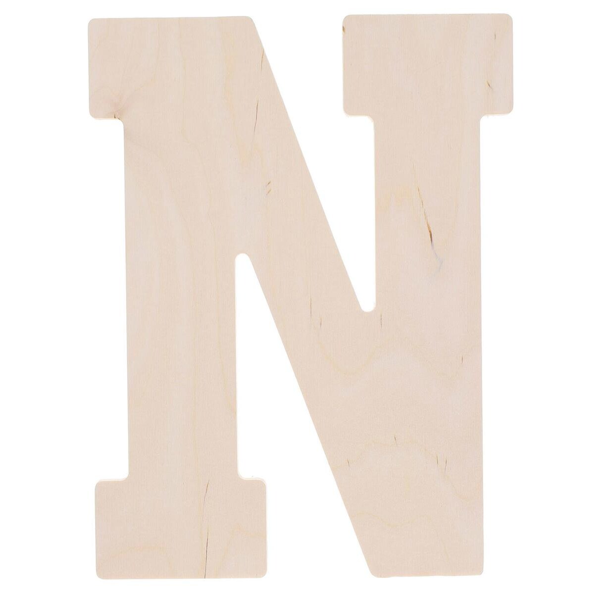 Good Wood by Leisure Arts Letter 13" N, Wooden Letters, Wood Letters, Wooden Letters Wall Decor, Large Wooden Letters, Wooden Letters 13 Inch, Small Wooden Letters for Crafts