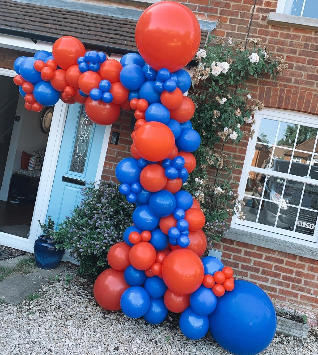 154PCS Red and Blue Balloon Garland Arch Kit – Royal Blue & Red Balloons in 5–18 Inch Sizes for Birthday, Wedding, Baby Shower, Graduation, Independence Day & Themed Party Decorations