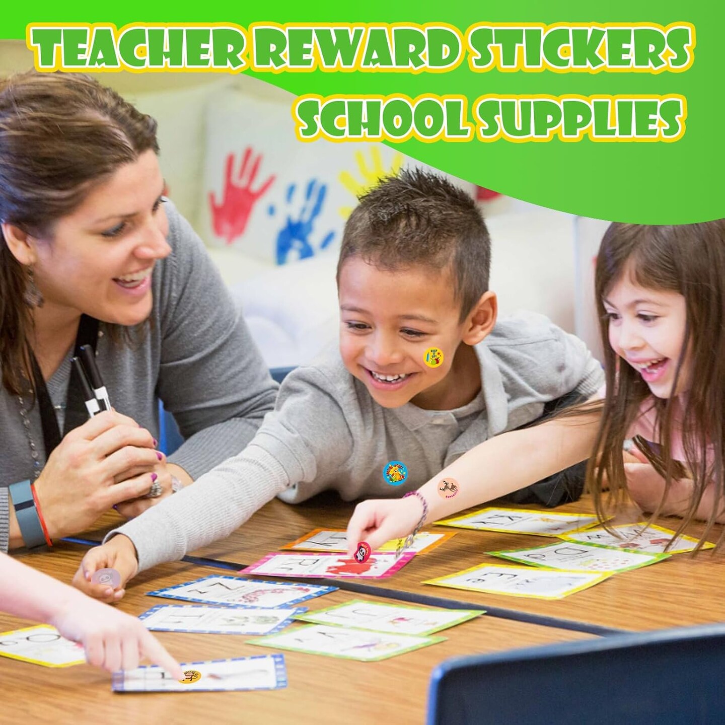 1500PCS Round Animal Motivational Reward Stickers for Kids – 3 Rolls Classroom Incentive Stickers for Teachers | Cute Animal Behavior Chart, Potty Training & School Prize Stickers Bulk
