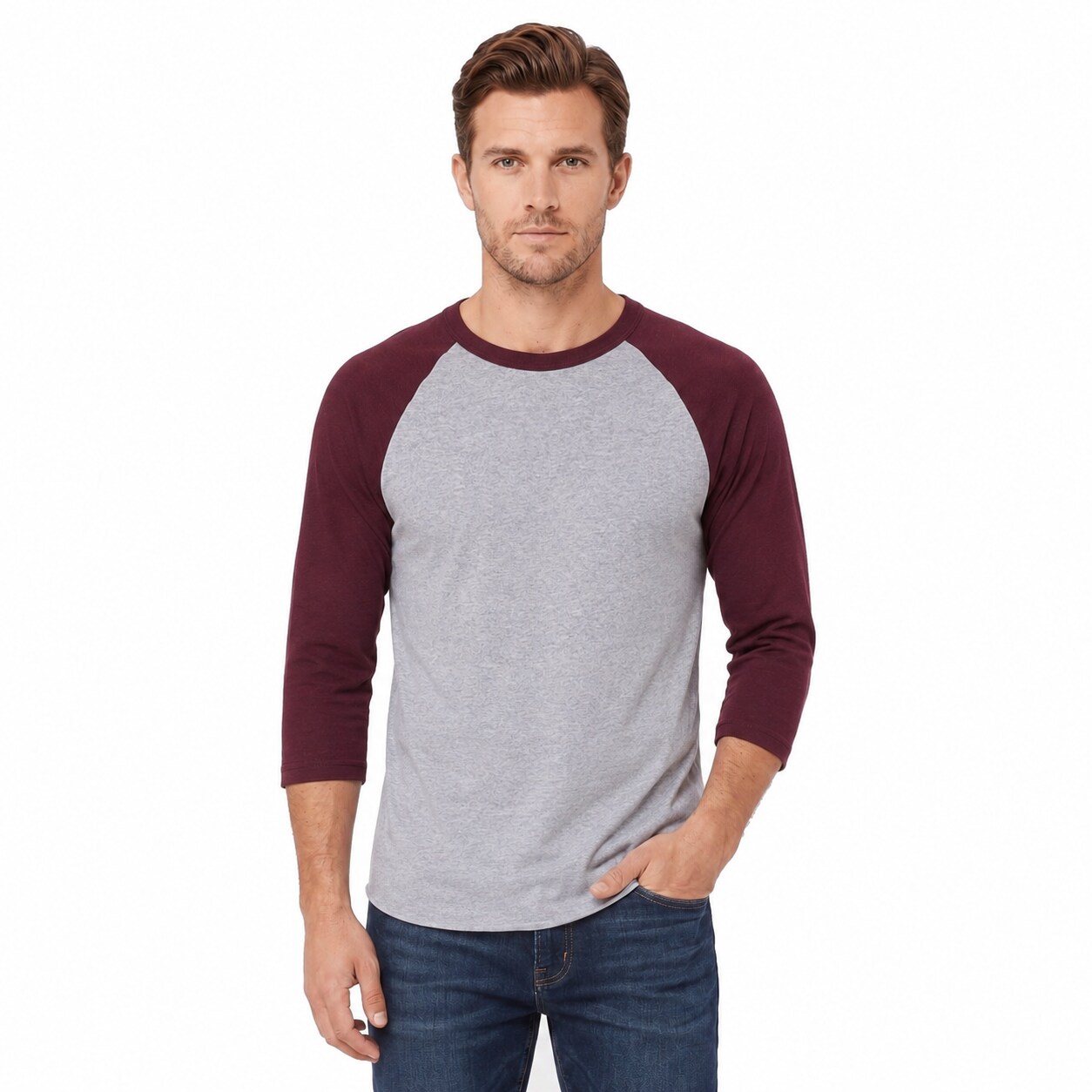 Augusta Sportswear Unisex Three Quarter Raglan Sleeve Baseball Jersey T Shirt