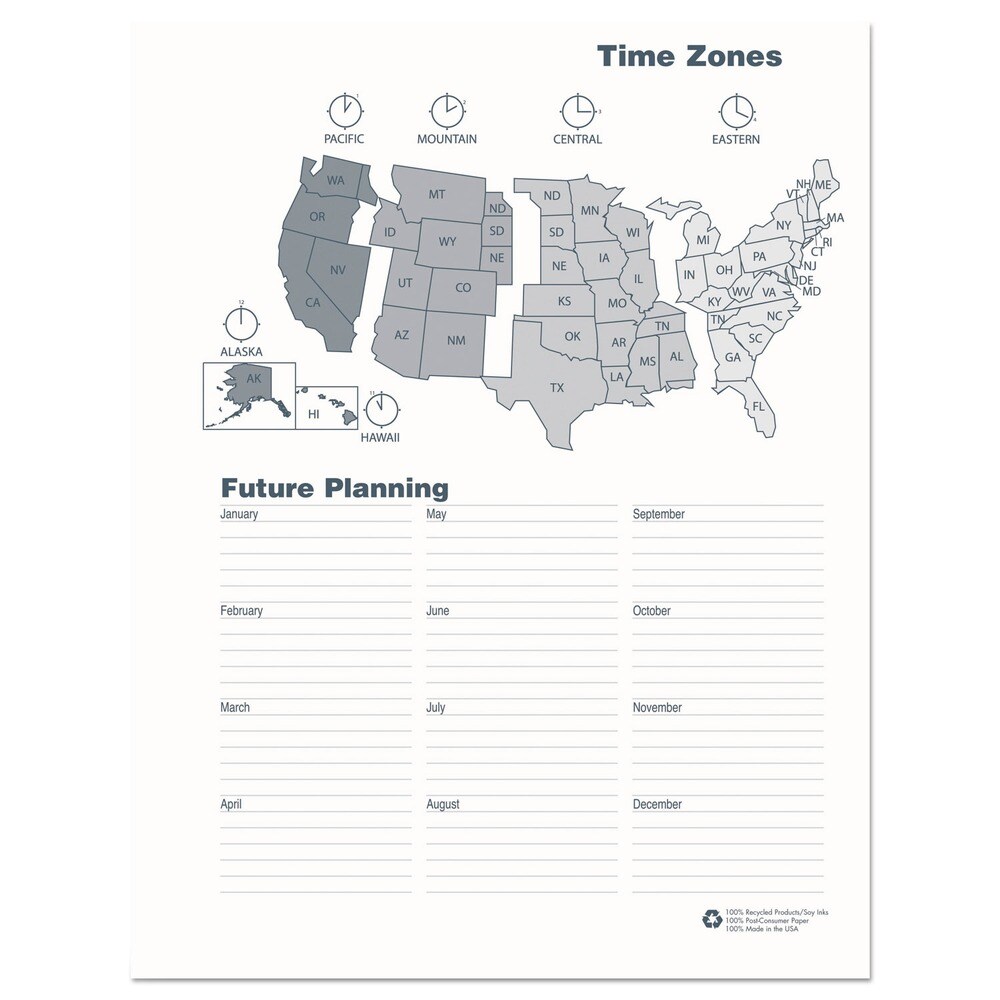 House of Doolittle 11 in. x 8.5 in. 14-Month (Dec 2025-Jan 2027) Recycled Ruled Monthly Planner - Black Cover