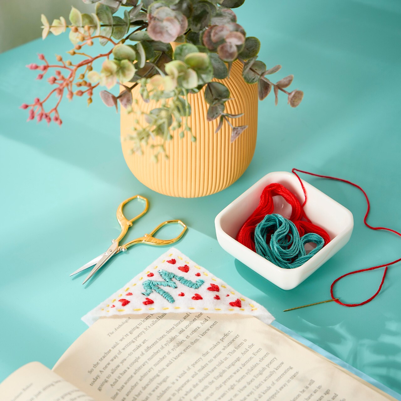 Embroidered Bookmark – Invite Grandma!